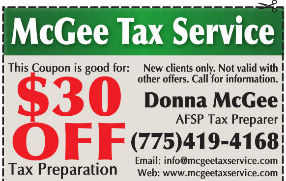 This Coupon is good for: $30 OFF Tax Preparation