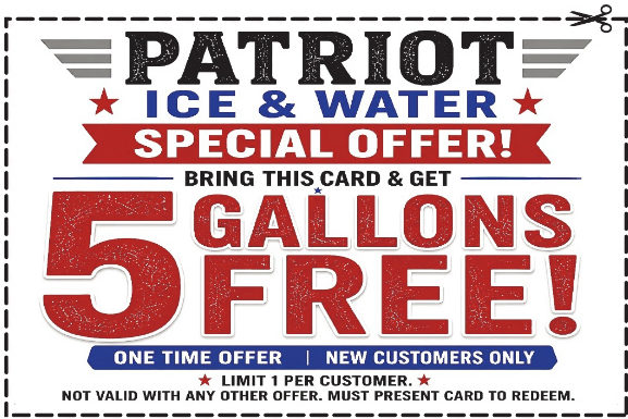 BRING THIS CARD & GET 5 GALLONS FREE!