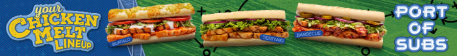 Port of Subs — your chicken melt lineup, order online